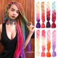 24 Inch Braiding Crochet Hair Expression Jumbo Ombre Stretched Synthetic Hair Extensions Synthetic For Women Braiding Hair